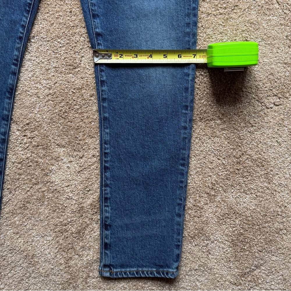 AGOLDE Toni High Rise Ankle Straight Jeans Medium Blue Size 31 - Picture 4 of 15